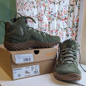 Merrell Women's Wrapt Mid Waterproof Boot, size 10.5 M, Lichen